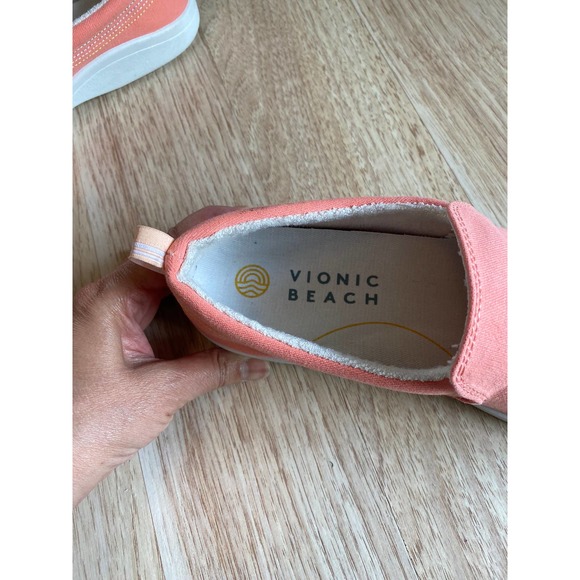 Cute & Comfy Vionic Beach Coral  Slip On Sneakers Womens Size 6.5 - Picture 6 of 10